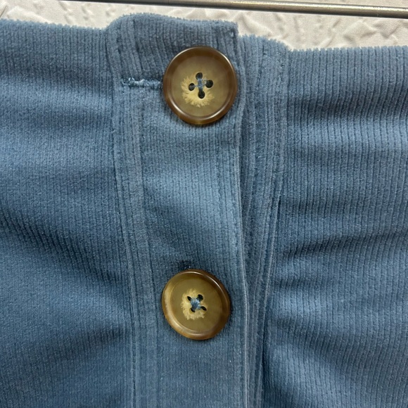 NWT BCBG Generation Small Soft Corduroy Mini Skirt in Night Blue - Picture 3 of 8